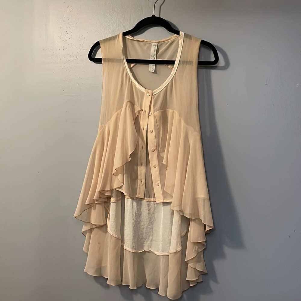 Blush colored free people flowey vest✨
